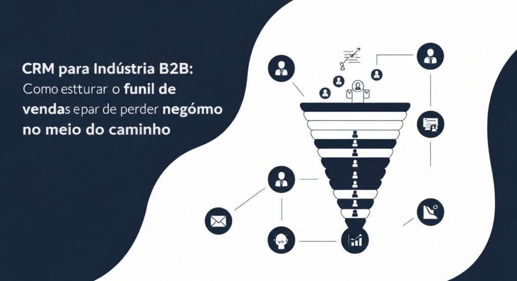 CRM para indústria B2B: como estruturar o funil de vendas e parar de perder negócios no meio do caminho