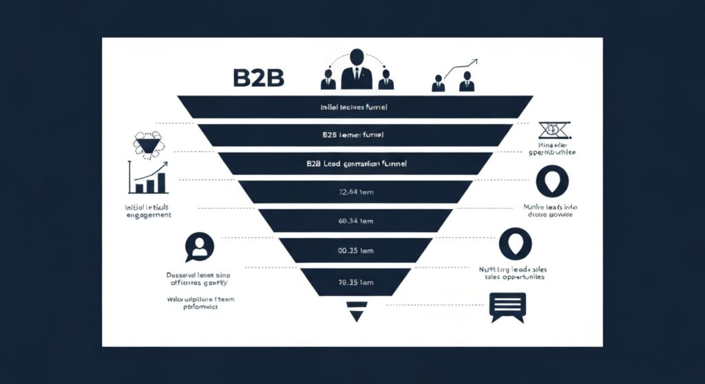 Como montar um funil de geração de leads B2B que o time comercial consegue trabalhar